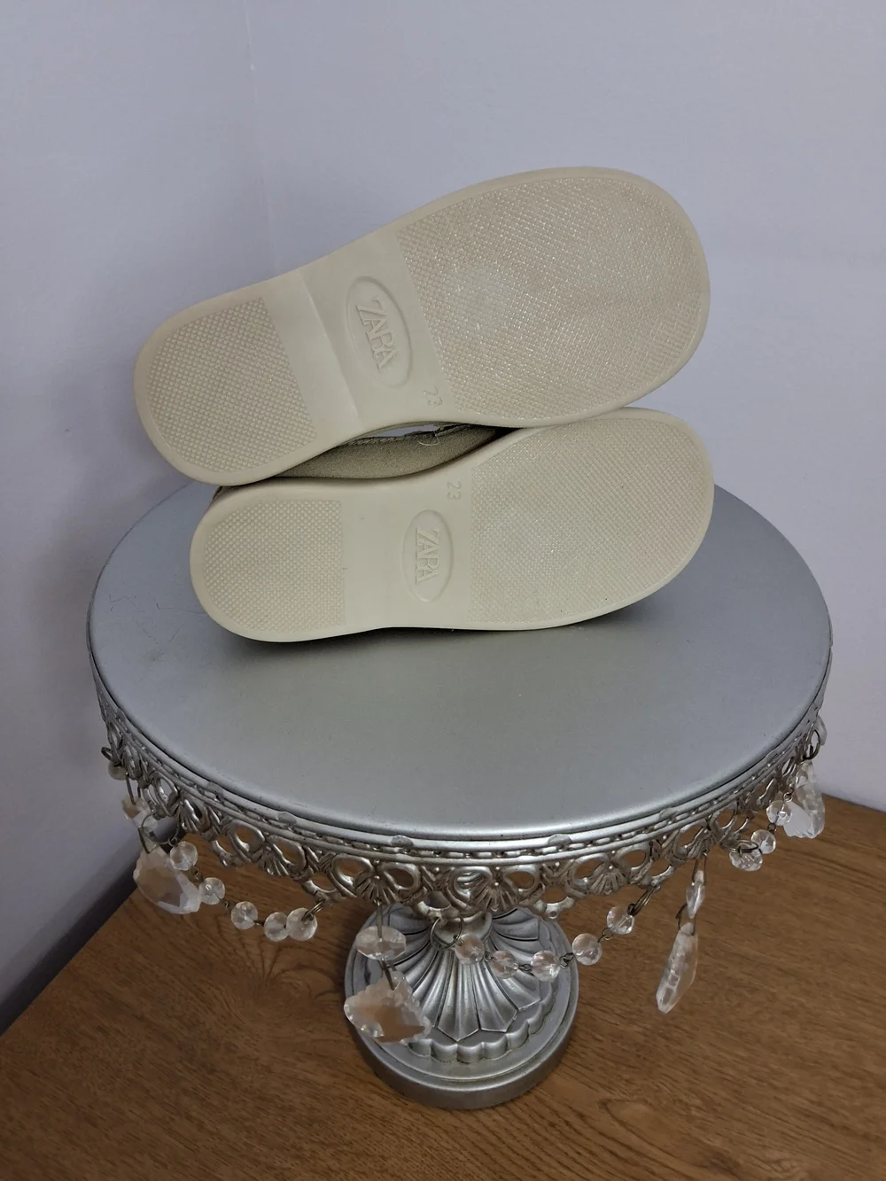 Zara Boy's Beige Suede Penny Loafers Slip-on Round Toe US 7